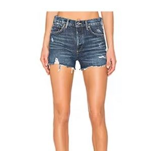 Agolde jaden high rise cut off shorts in heart breaker